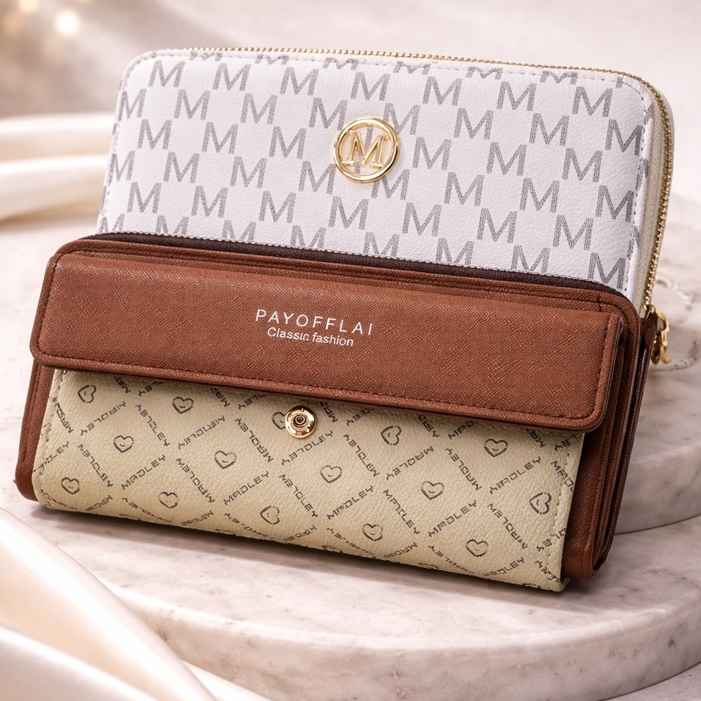 Upgrade your everyday style with this beautiful 2-piece women’s wallet set